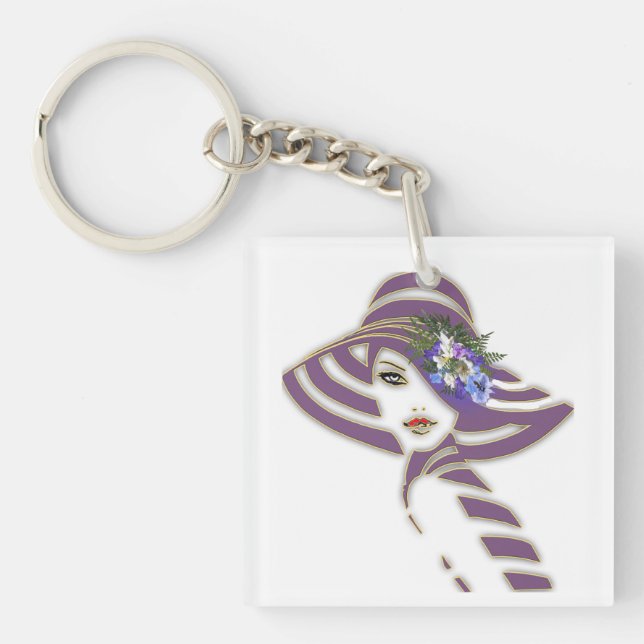 Bridesmaid Guld & Jacaranda Flowers (Framsidan)