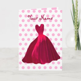 BRIDESMAID-inbjudan RO RED Velvet Gown V5 Inbjudan