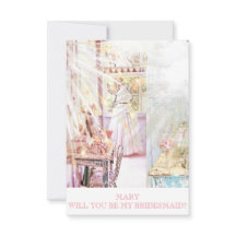 Bridesmaid-inbjudan till Rustic Personlig