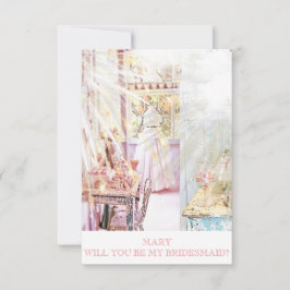 Bridesmaid-inbjudan till Rustic Personlig Inbjudningar