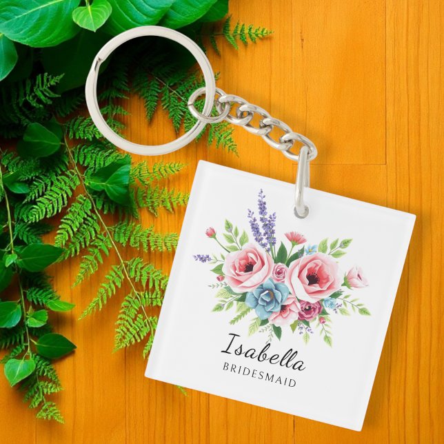 Bridesmaid keychain, Anniversary gift, elegant (Skapare uppladdad)