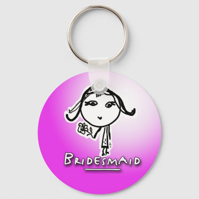Bridesmaid Keychain Nyckelring (Framsida)