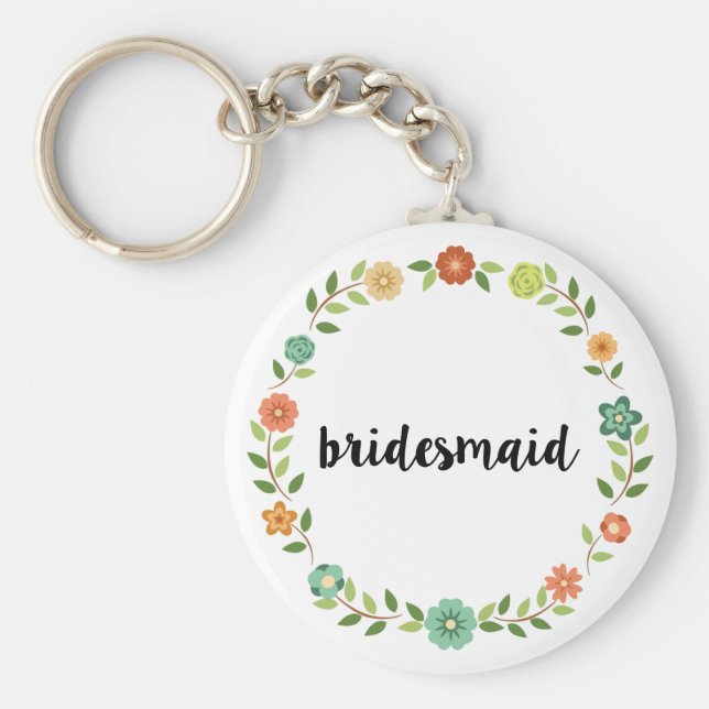 Bridesmaid Keychain Nyckelring (Framsidan)