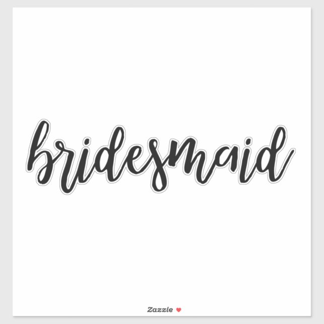 Bridesmaid Klistermärken (Ark)