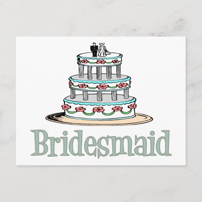Bridesmaid (kummel) vykort (Framsida)