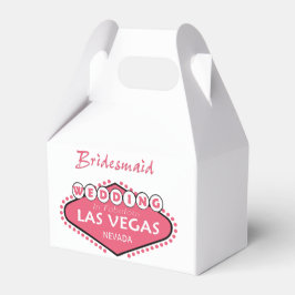 BRIDESMAID LAS VEGAS GABLE FAVOR BOX PRESENTASKAR