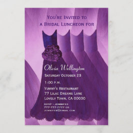 Bridesmaid Luncheon eller Brunch Lila Dacks Inbjudningar