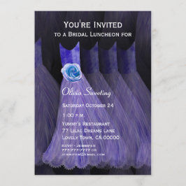 Bridesmaid Luncheon eller Brunch Lila Dacks V01 Inbjudningar
