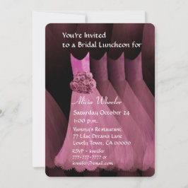 Bridesmaid Luncheon eller Brunch Rosa Dacks V01G Inbjudningar