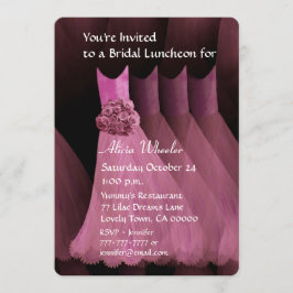 Bridesmaid Luncheon eller Brunch Rosa Dacks V01G Inbjudningar