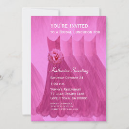 Bridesmaid Luncheon eller Brunch Rosa Dacks V07 Inbjudningar