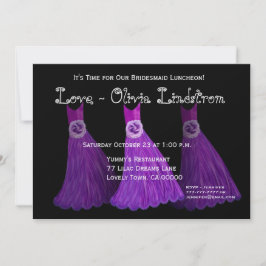 Bridesmaid Luncheon eller Brunch Royal Lila Dacks Inbjudningar