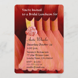 Bridesmaid Luncheon eller Brunch Salmon Dacks V01F Inbjudningar