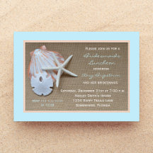 Bridesmaid Luncheon-inbjudningar - Beach-tema