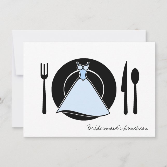 Bridesmaid Luncheon - serveruppsättning Inbjudningar (Framsida)