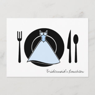 Bridesmaid Luncheon - serveruppsättning Inbjudningar