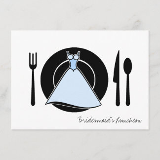 Bridesmaid Luncheon - serveruppsättning Inbjudningar