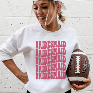 Bridesmaid Magenta Anpassningsbar Matching Brudens T Shirt
