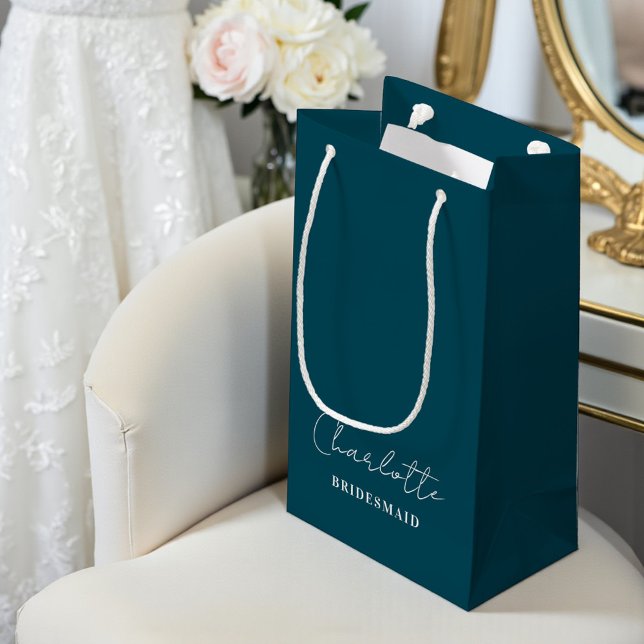 Bridesmaid Minimalist Script | Deep Teal (Skapare uppladdad)