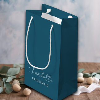 Bridesmaid | Minimalistiskt skript Canoe Blue