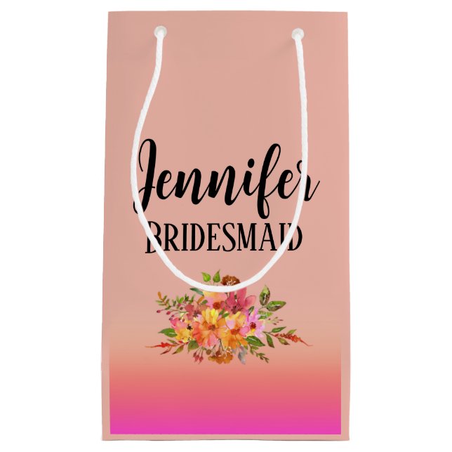 Bridesmaid | Modern Blommigt Personlig (Framsidan)