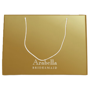 Bridesmaid   Modern glamoral Ombre Guld Large