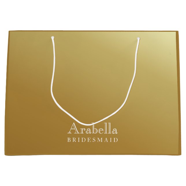 Bridesmaid | Modern glamoral Ombre Guld Large (Framsidan)