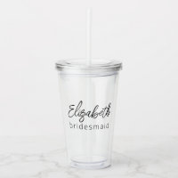 Bridesmaid Modern Minimalist Script Bachelorette