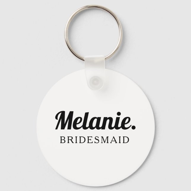 Bridesmaid | Modern minimalistisk nyckelkedja för  Nyckelring (Framsida)