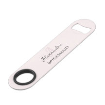 Bridesmaid Modern Monogram Rosa Minimalist