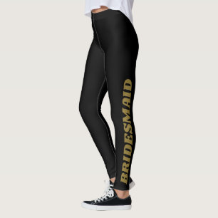 Bridesmaid Möhippa Bachelorette Party Attire Black Leggings
