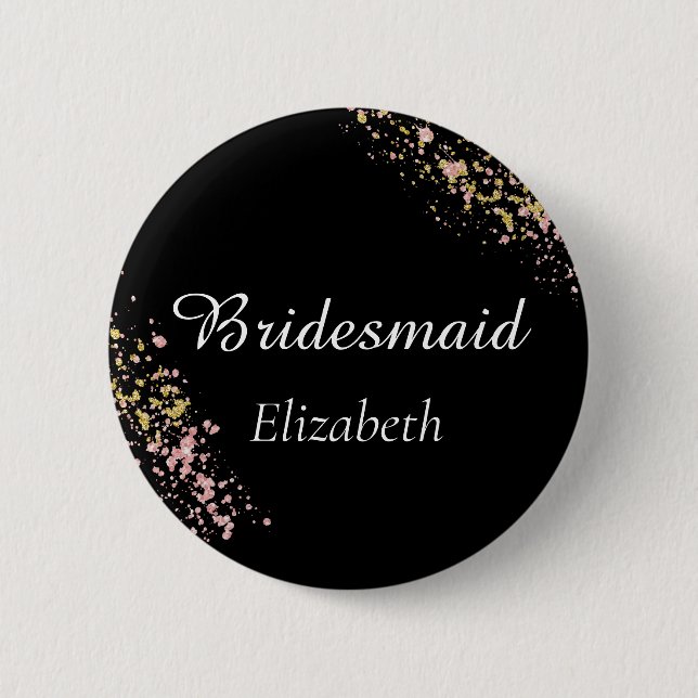 Bridesmaid Monogram Knapp (Framsida)