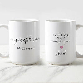 Bridesmaid Namn kan jag inte säga att jag klarar m Kaffemugg