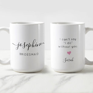 Bridesmaid Namn kan jag inte säga att jag klarar m Kaffemugg