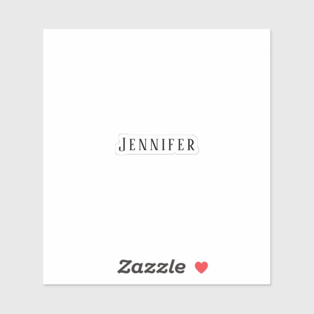 Bridesmaid Namn Monogram Möhippa Bröllop Klistermärken (Ark)