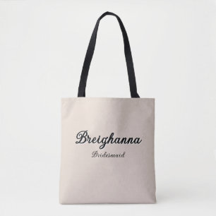 Bridesmaid Old Money Black + Beige Diamond Checker Tygkasse