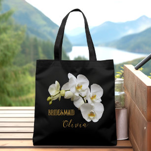 Bridesmaid Orchids Blommigt Personlig Tygkasse