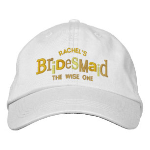 Bridesmaid Party Bröllop Gift Broderad Keps