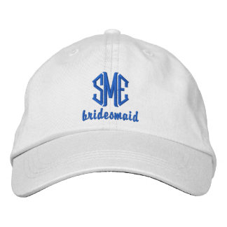 Bridesmaid Personligt bröllp Monogrammed Baseball  Broderad Keps