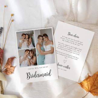Bridesmaid Photo Strip 3 Bilder Frieri kort