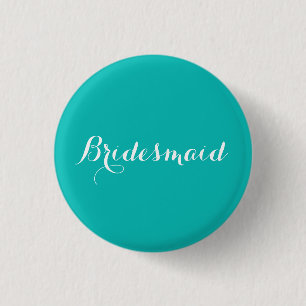 Bridesmaid Pin Blue-tema Knapp