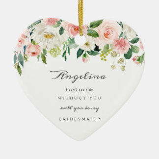 Bridesmaid Proposal Ceramic Keepsake Ornament