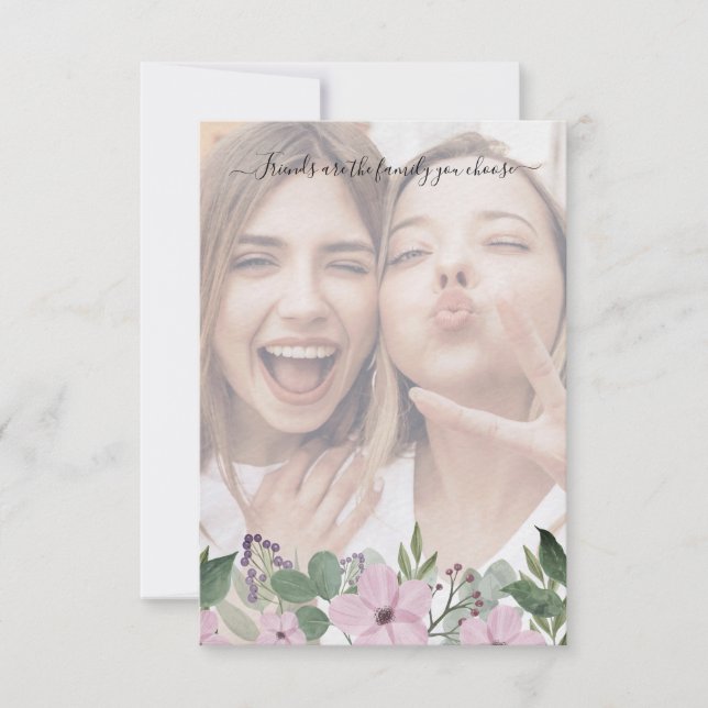 Bridesmaid Proposal with Selfie on Floral Garland (Framsida)