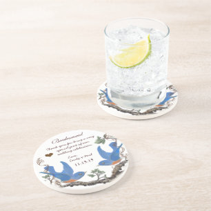 Bridesmaid Reception Vintage Bluebird Underlägg