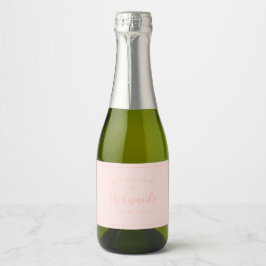 Bridesmaid Request Mini Beverage Label