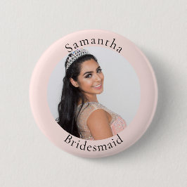 Bridesmaid ro guld  foto namn knapp