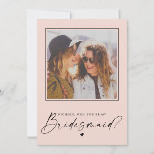 Bridesmaid Rosa Frieri fotokort