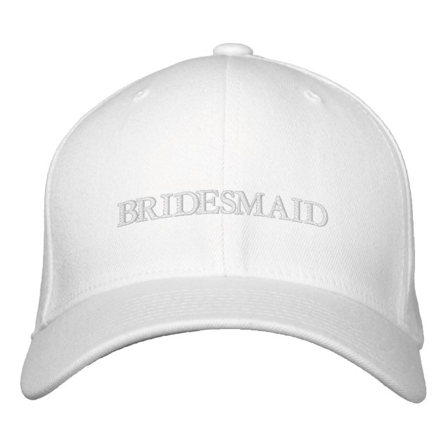 Bridesmaid  rosa vit broderad keps (Framsida)