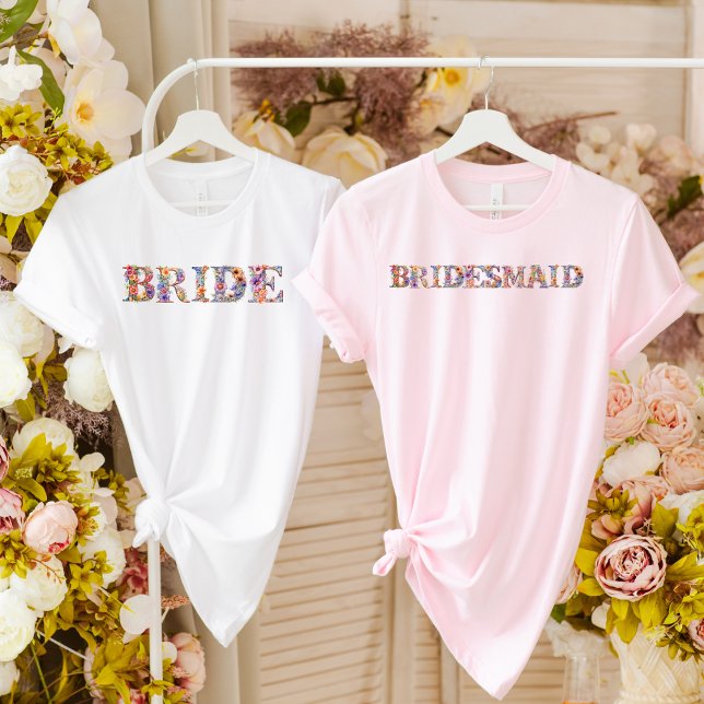 BRIDESMAID-Rustic-Foliage-Simple-Elegant-Flowery T Shirt (Skapare uppladdad)