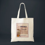 Bridesmaid Rustic Mjölk Can Landsbyggsbröllop Tygkasse<br><div class="desc">Personligens brud till väskan med ett land-tema. En gammal rostig mjölk kan med en söt orange blomma vid sidan. Vetet och rödvallor i bakgrunden mot en svag träpanel. Anpassa även till bröllop-parets datum namn och bröllop.</div>